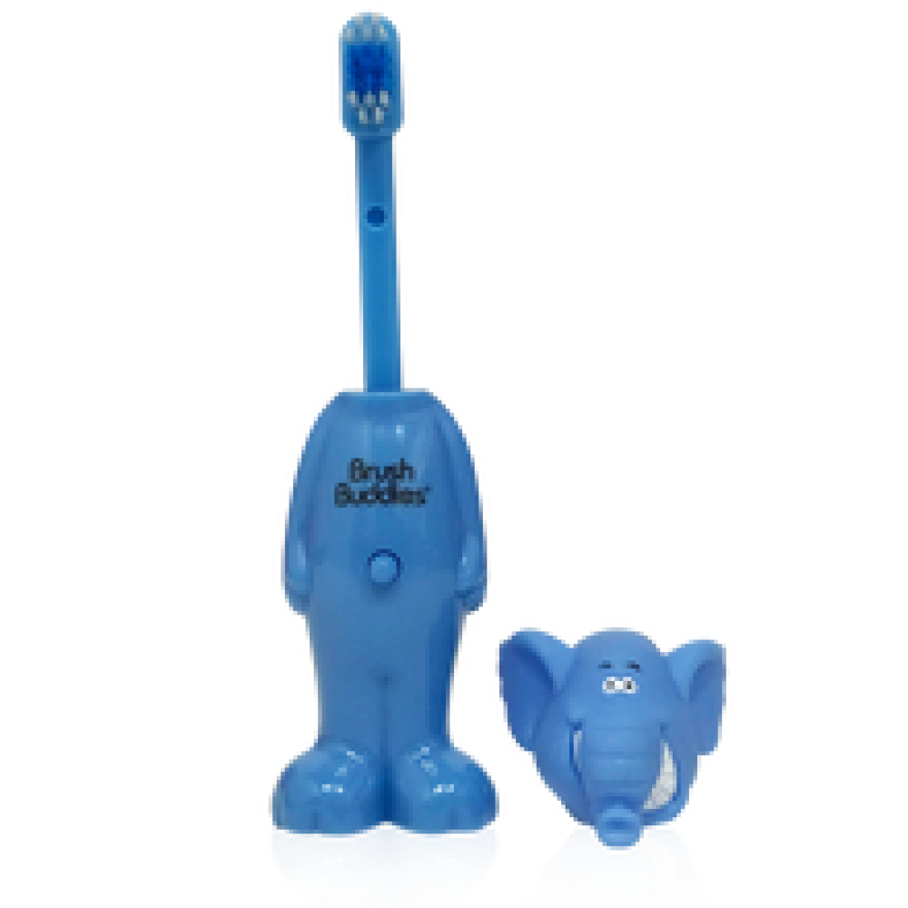 Escova Infantil Brush Buddies Divertida Elefante Ultra Macia