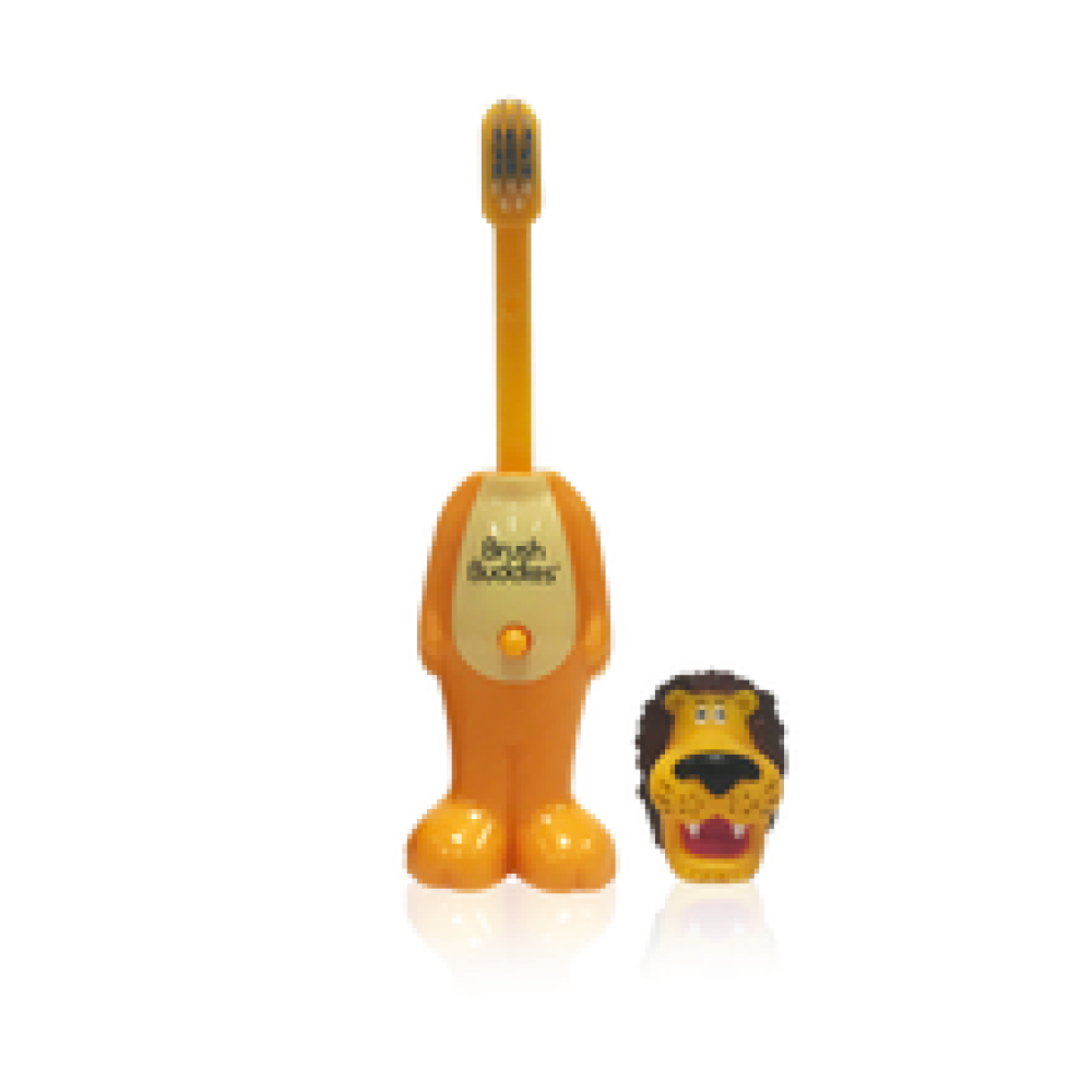 Escova Infantil Brush Buddies Divertida Leão Ultra Macia