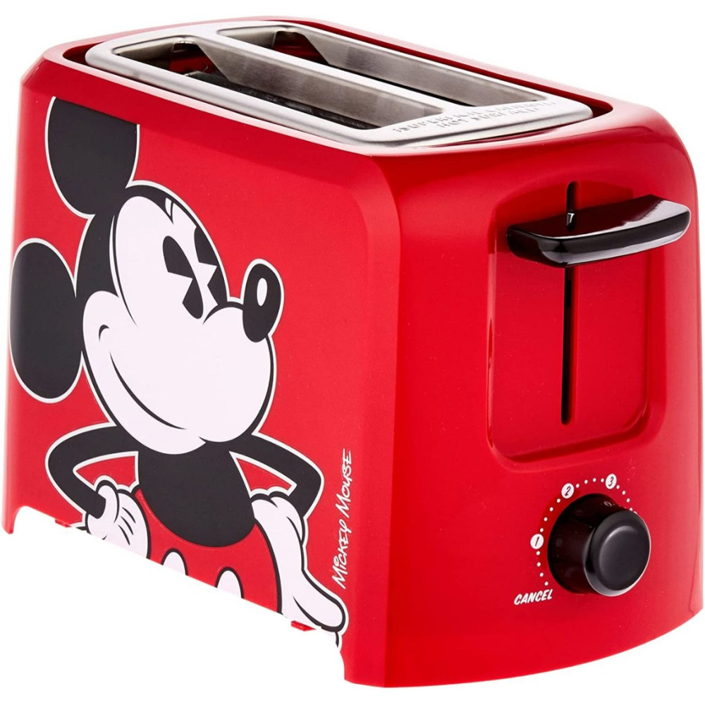 Torradeira Mickey Mouse 2 Fatias Disney Dcm-21, Vermelho/preto