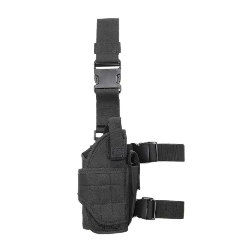 Coldre tático para coxa - bolsa universal para pistola destro com arnês para pernas para todas as armas