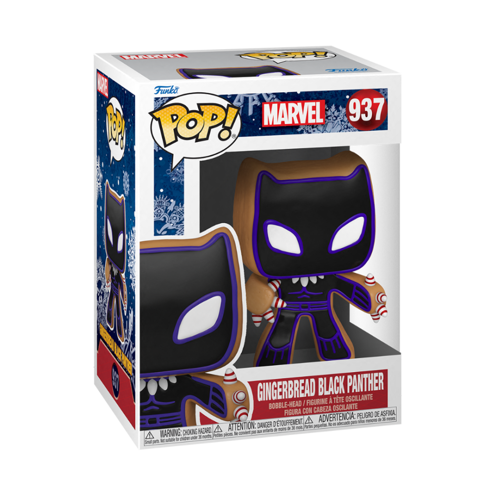 Funko Pop! Marvel: Holiday - Bobblehead de vinil Pantera Negra 937