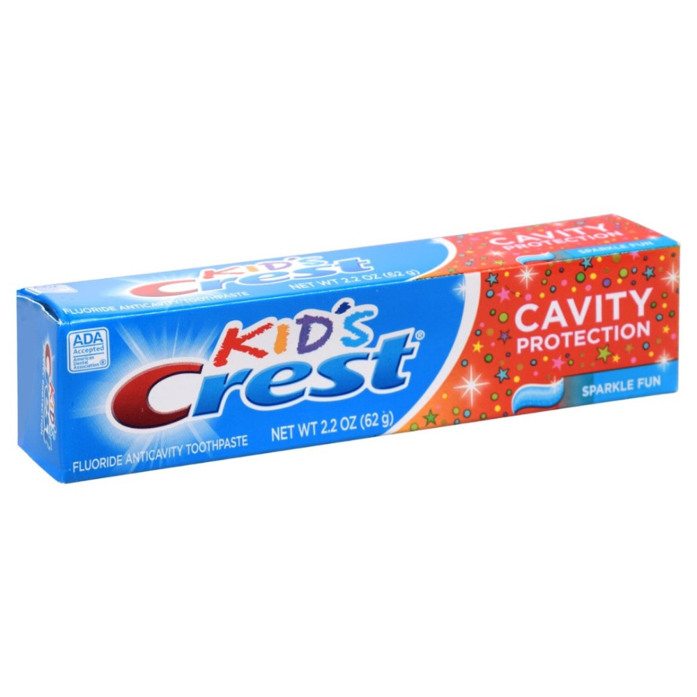 Pasta de dente para proteção de cavidades infantis Crest, Sparkle Fun, 2,2 onças