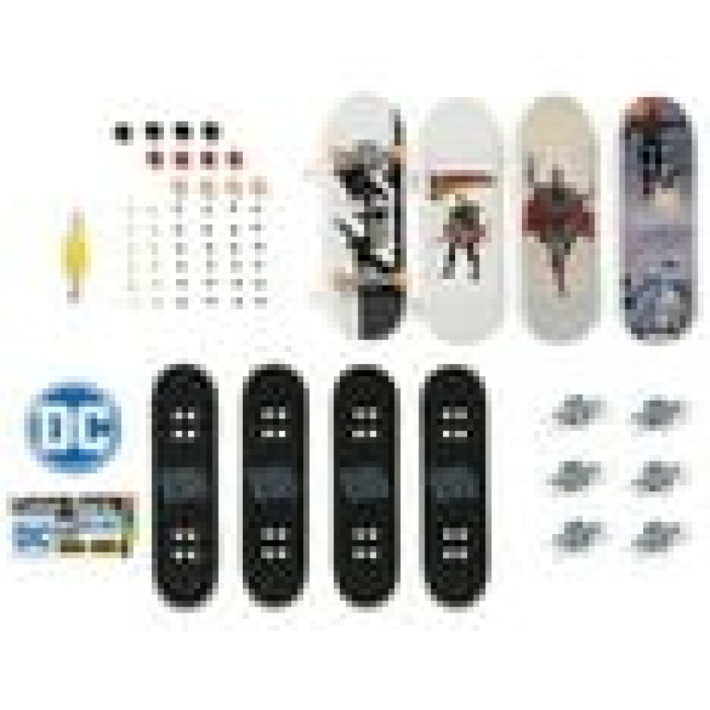 Tech Deck, Ultra DLX Fingerboard, pacote com 4 unidades, DC Superman