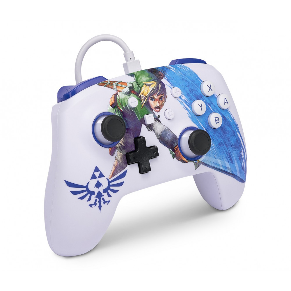 Controle - Controlador com fio aprimorado PowerA e case fino para Nintendo Switch - Master Sword