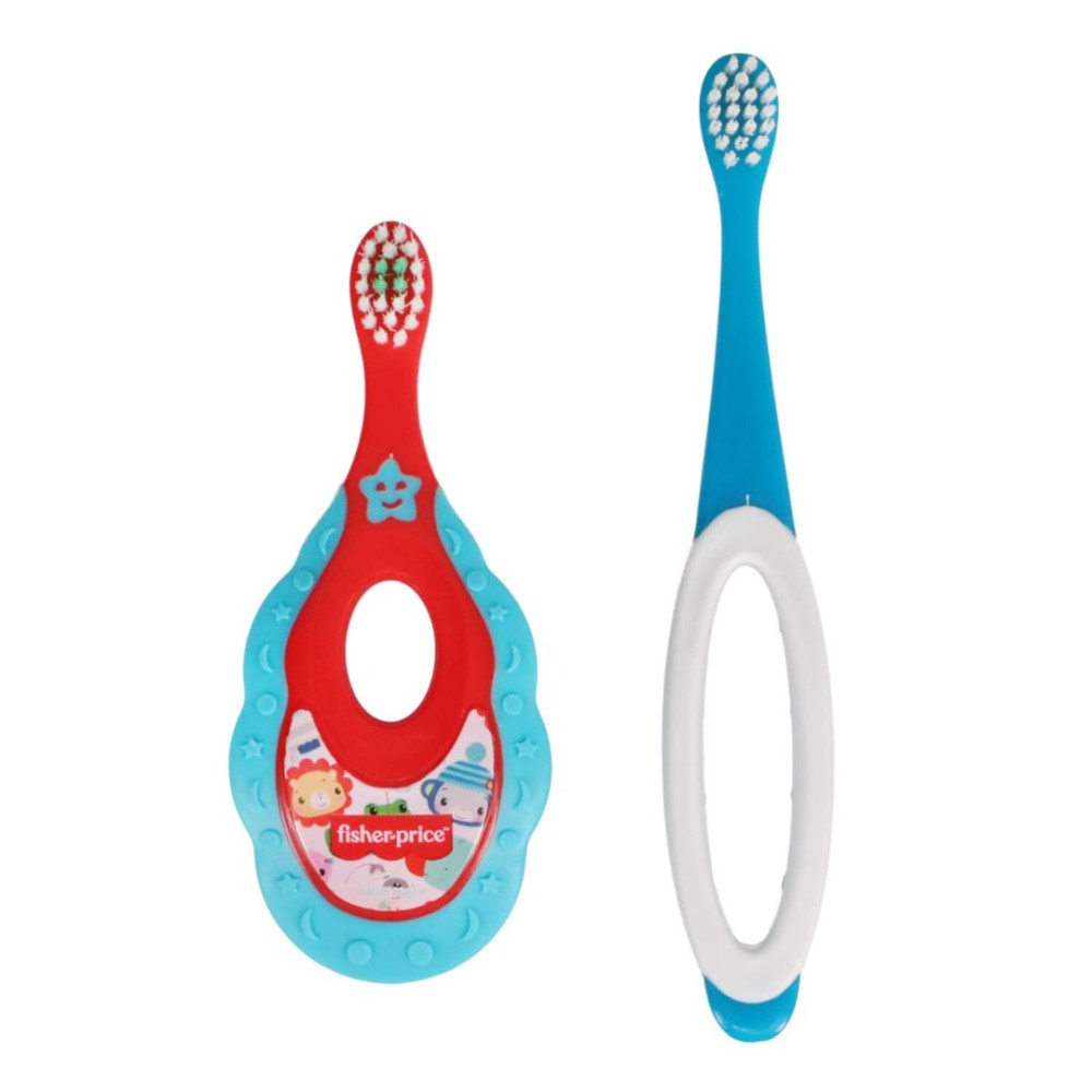 Kit odontológico infantil Brush Buddies Fisher-Price, 2 peças.