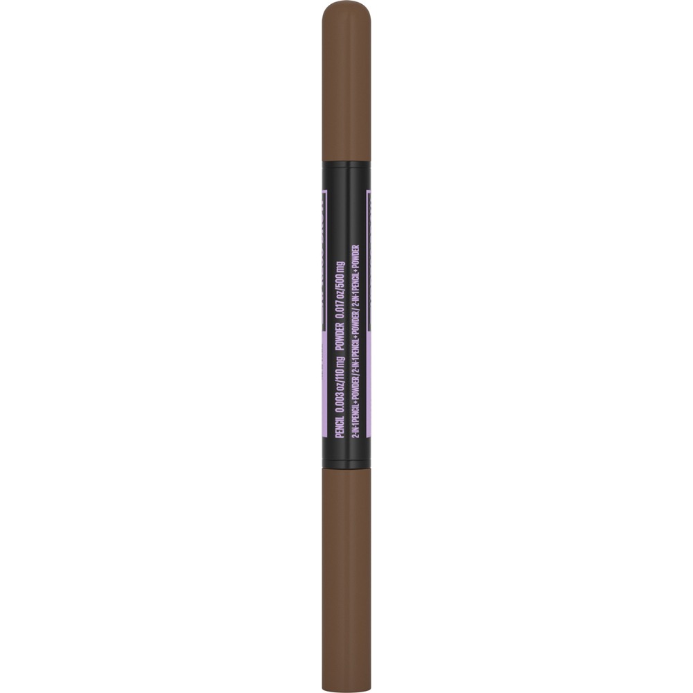 Maybelline Express Brow Lápis 2 em 1 e maquiagem em pó para sobrancelhas. Café claro 