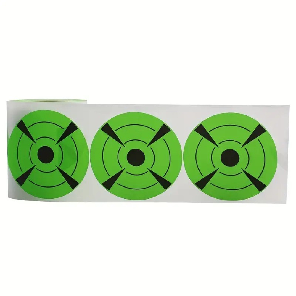 Tiro alvo fluorescente verde rolo vista adesivo arco e flecha dardo alvo papel