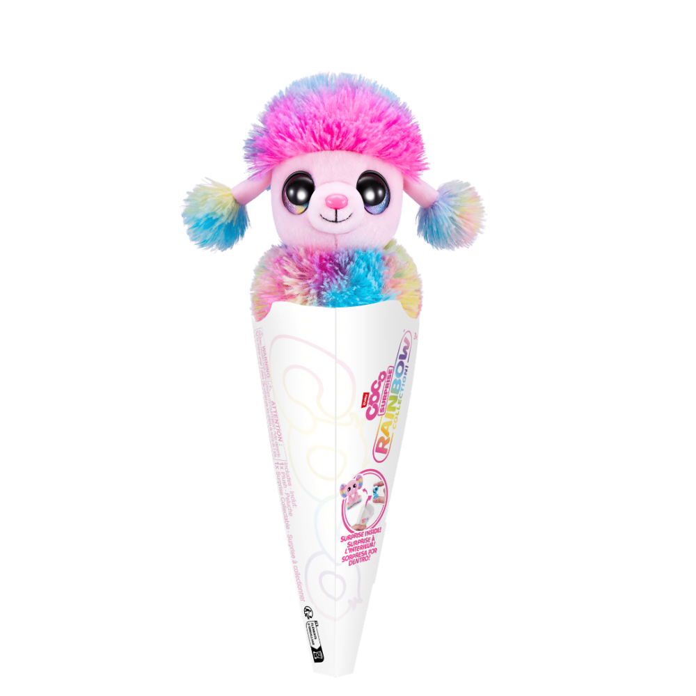 Coco Cones Surprise Rainbow Series Splash Animal Pelúcia