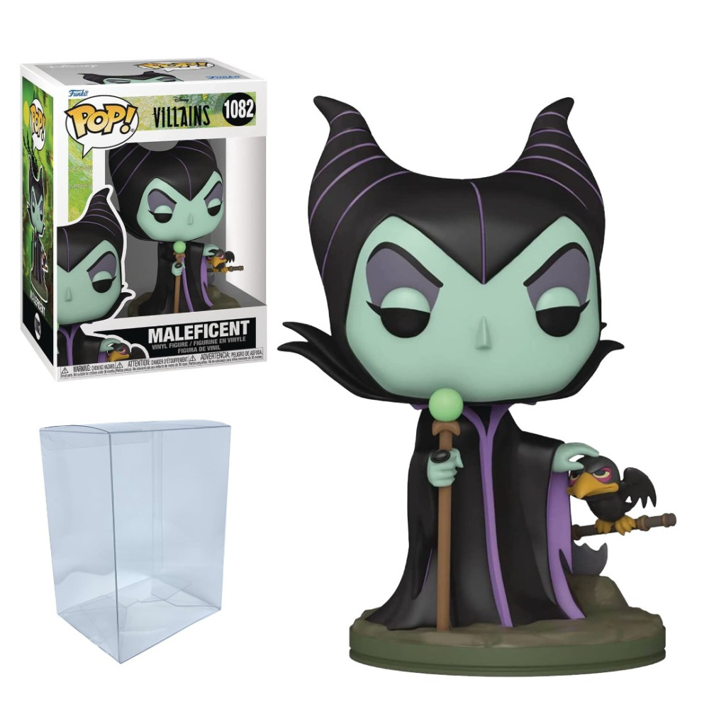 Funko Pop com pacote protetor - Inclui Disney: Villains - Bela Adormecida Maleficent #1082 