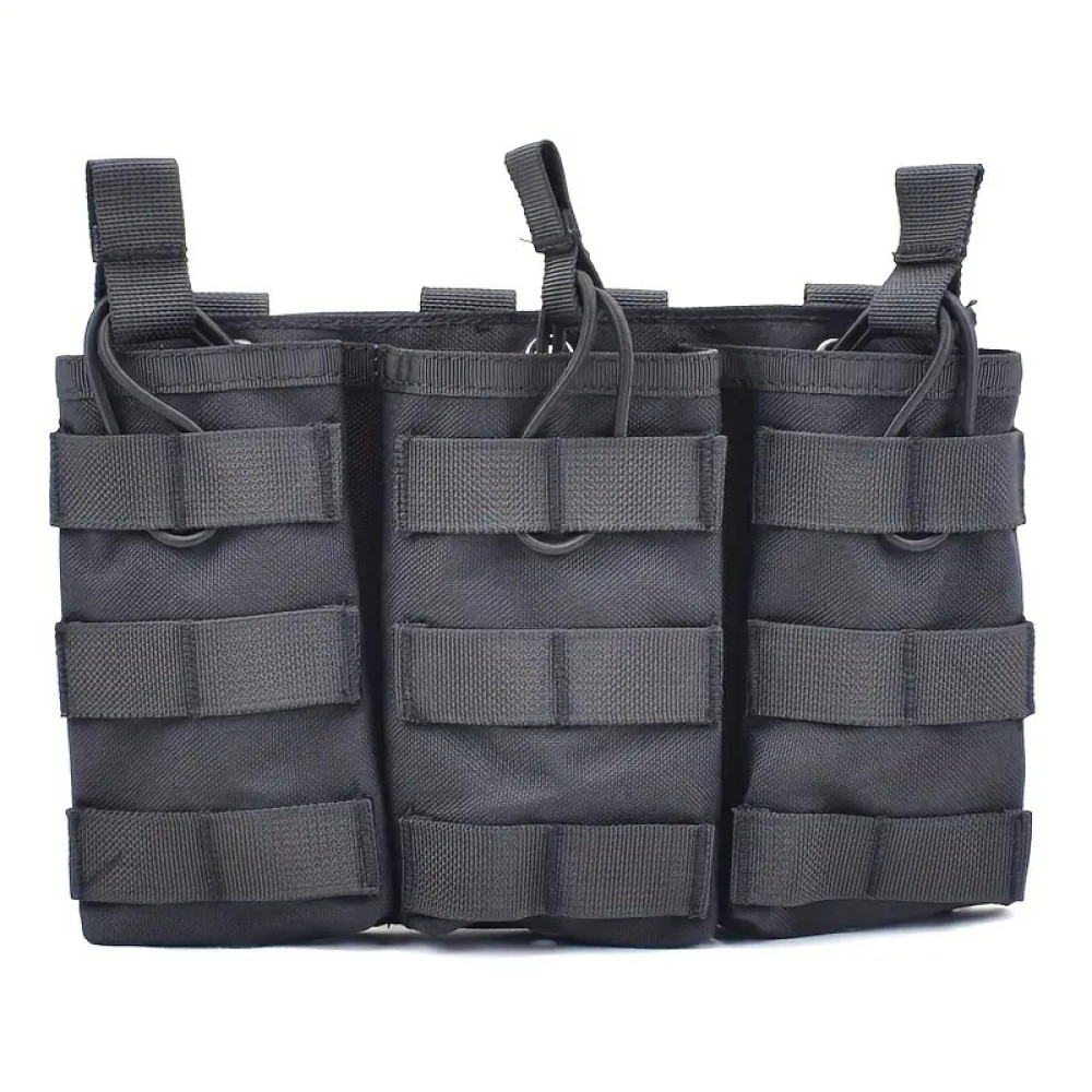 Bolsa Molle durável para AK e M4, comporta revistas triplas/duplas, ideal para uso tático