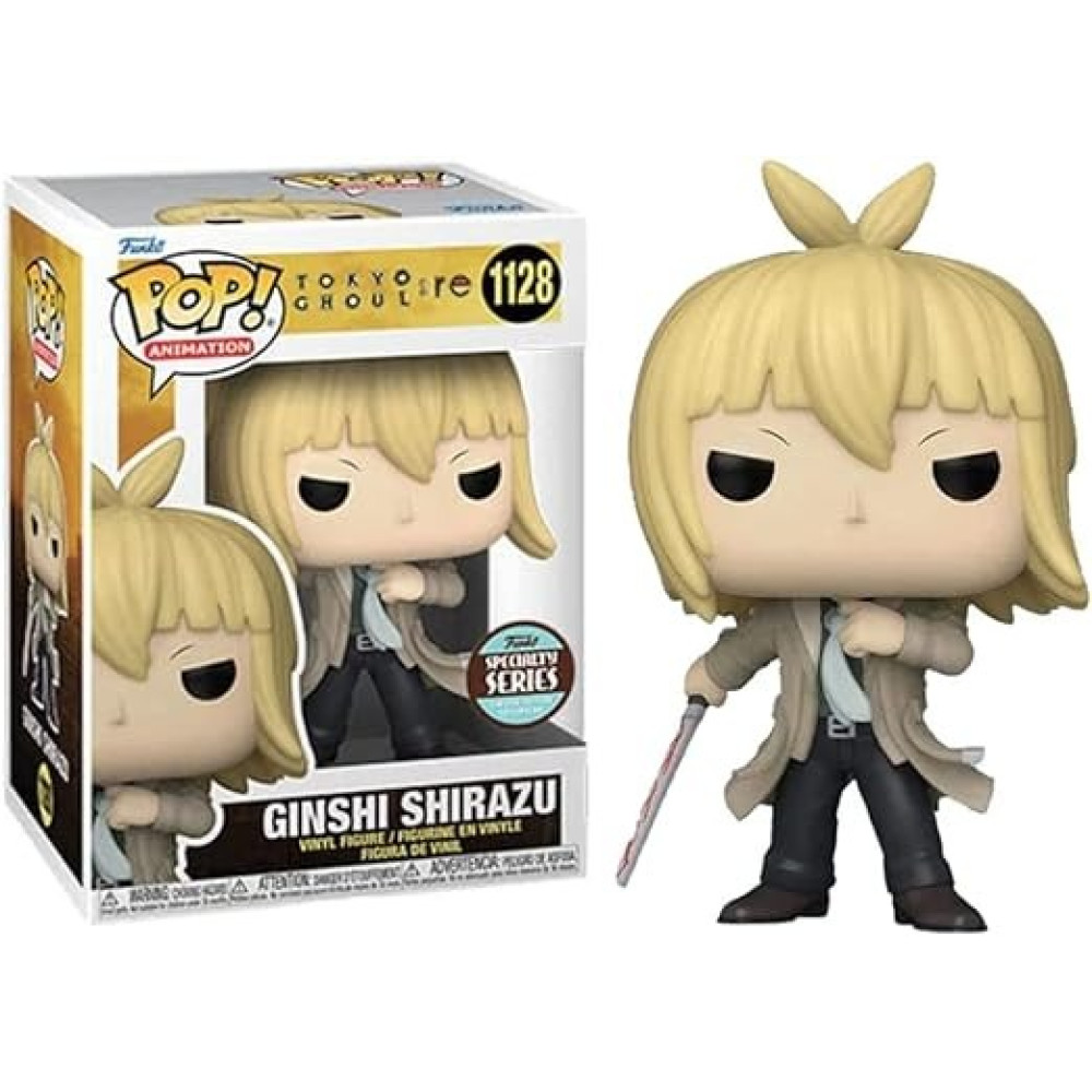Funko POP! Animation - Tokyo Ghoul:re- Ginshi Shirazu Bundled with a Byron's Attic Pop Protector 1128