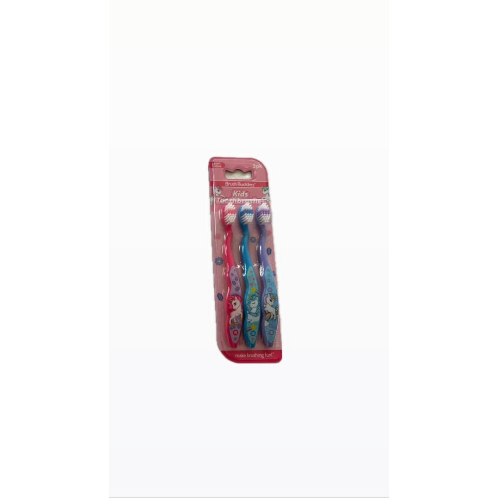 KIT ESCOVAS DENTE KIDS UNICORNIO - BRUSH BUDDIES