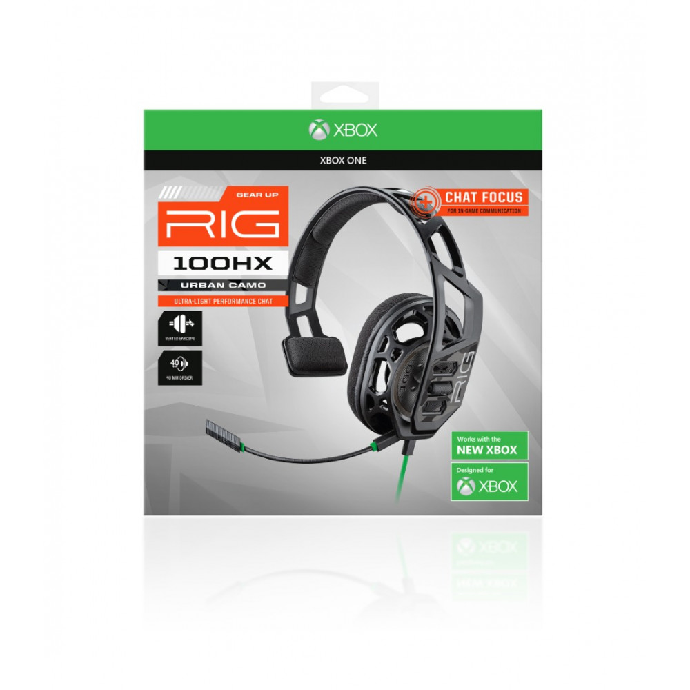 Fone - RIG 100HX Camo Chat Gaming Headset for Xbox One