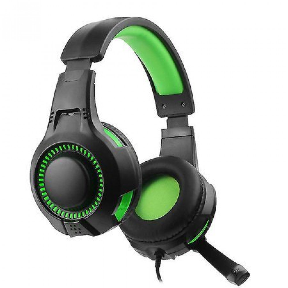 Fone de ouvido para jogos Evo Core Phenom EXP09 com microfone Boom, compatível com Xbox, PC, PS4 e dispositivo móvel, Verde