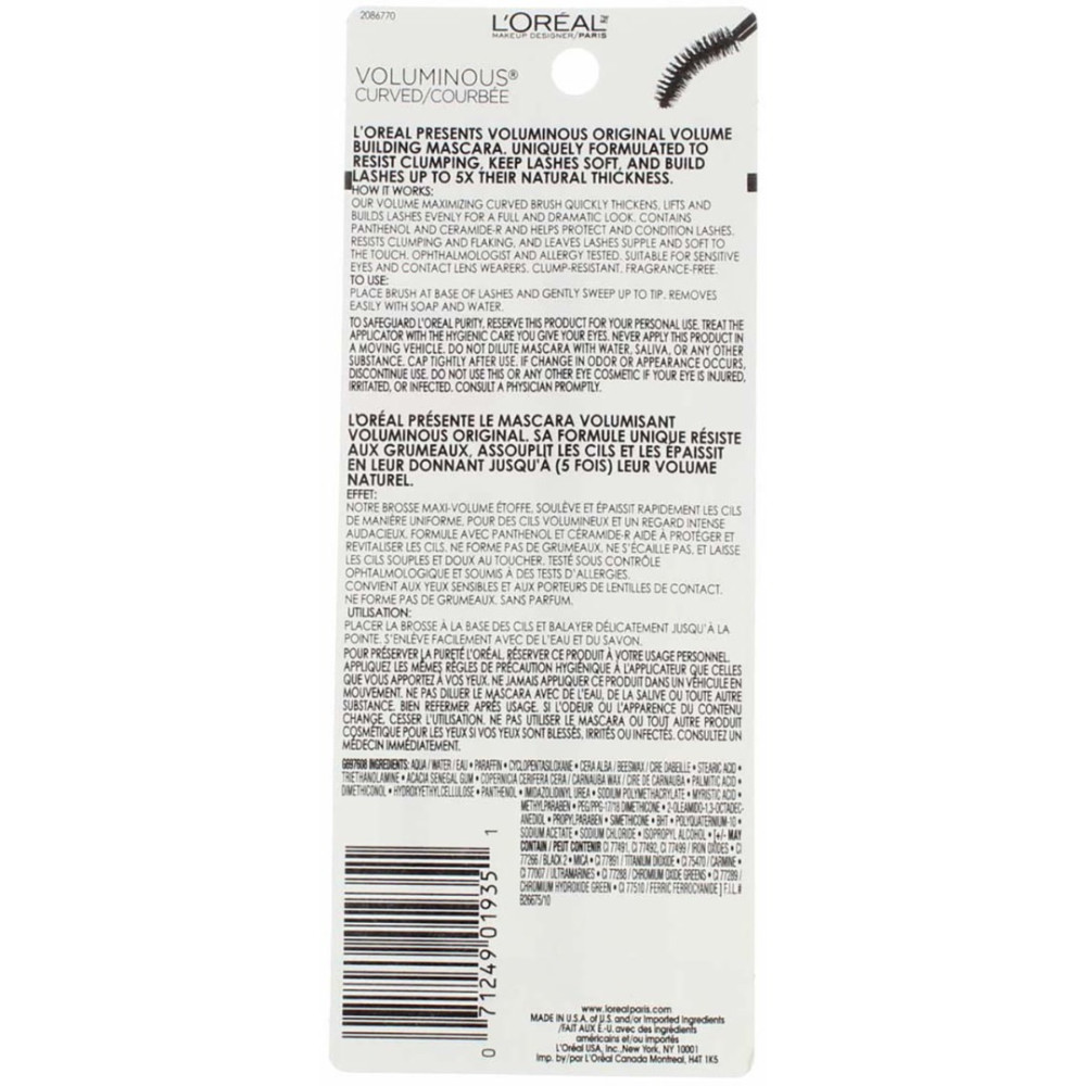 Mascara, Voluminous Curved Brush  Black/Brown [350]
