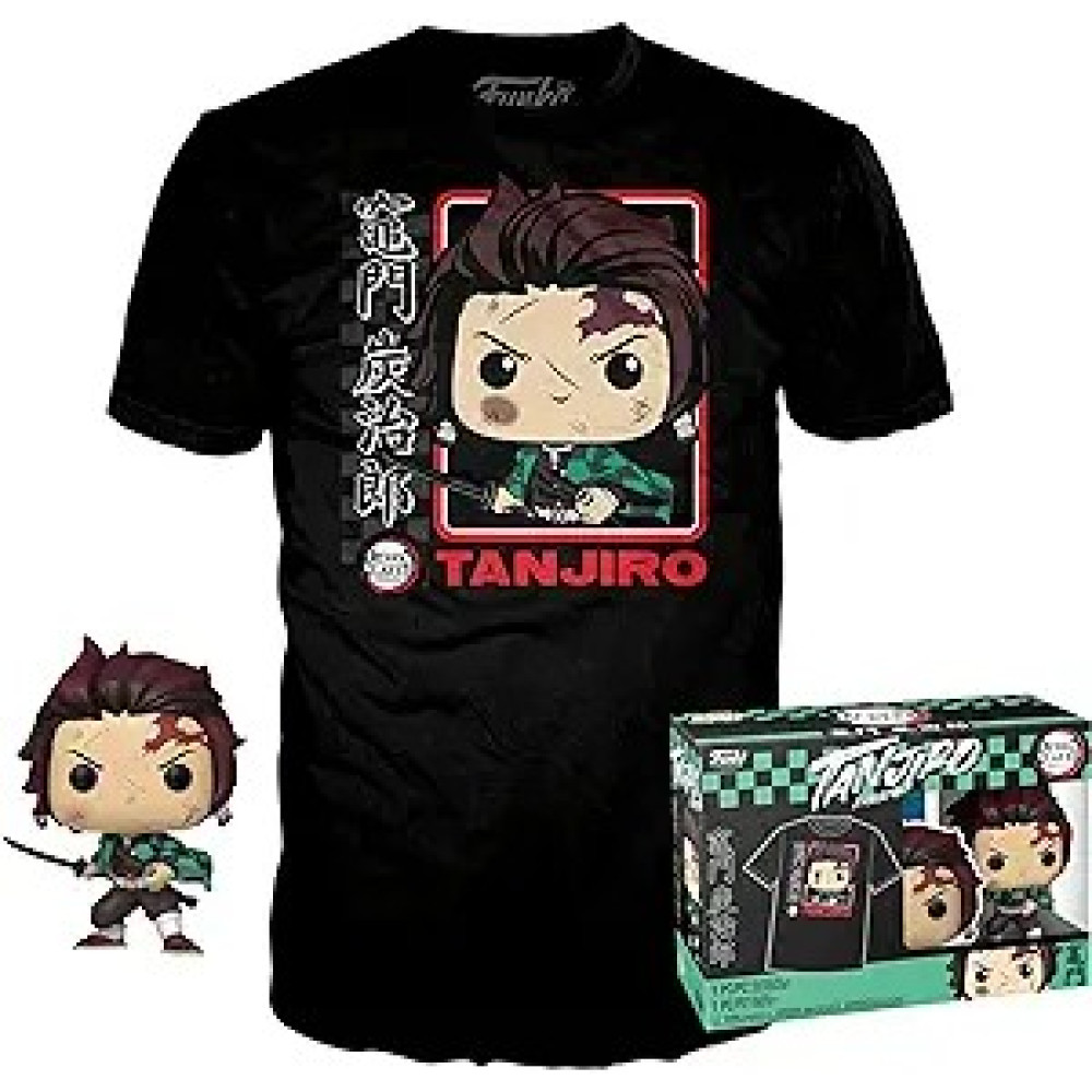 Funko Pop! & Tee: Demon Slayer - Tanjiro TAM-XL