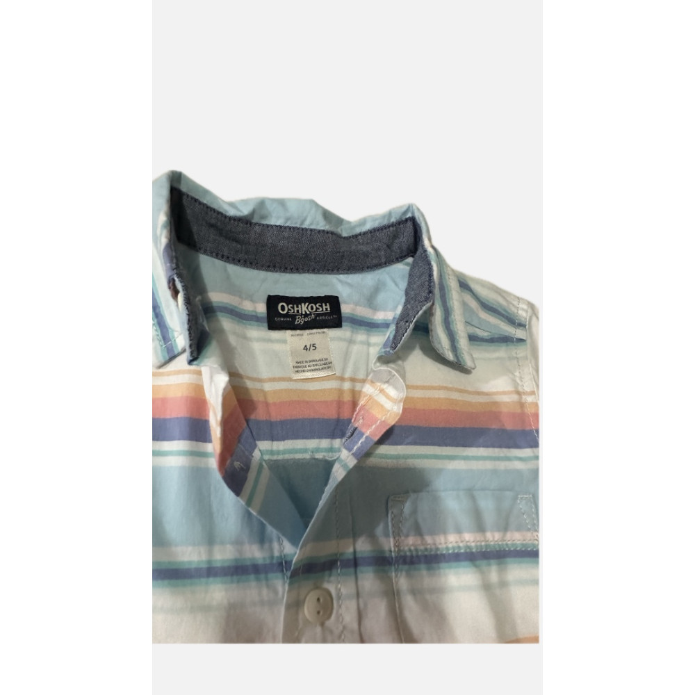Camisa Social Oshkosh TAM 4/5 Original- Infantil 