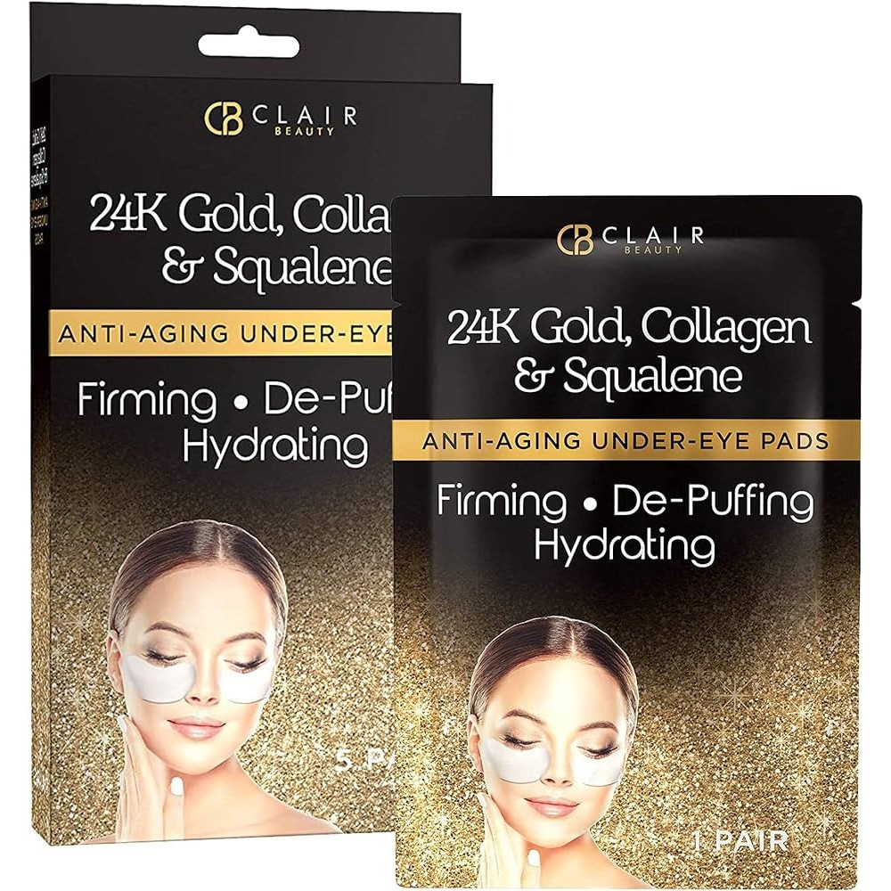 24K Gold, Collagen & Squalene Anti Aging - 5 PARES