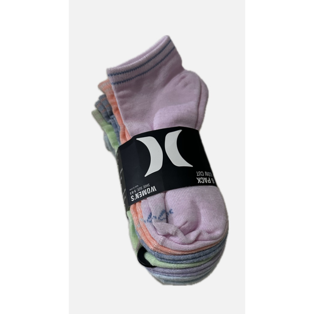 Kit c/6 meias Feminina Adulto  Hurley Original 