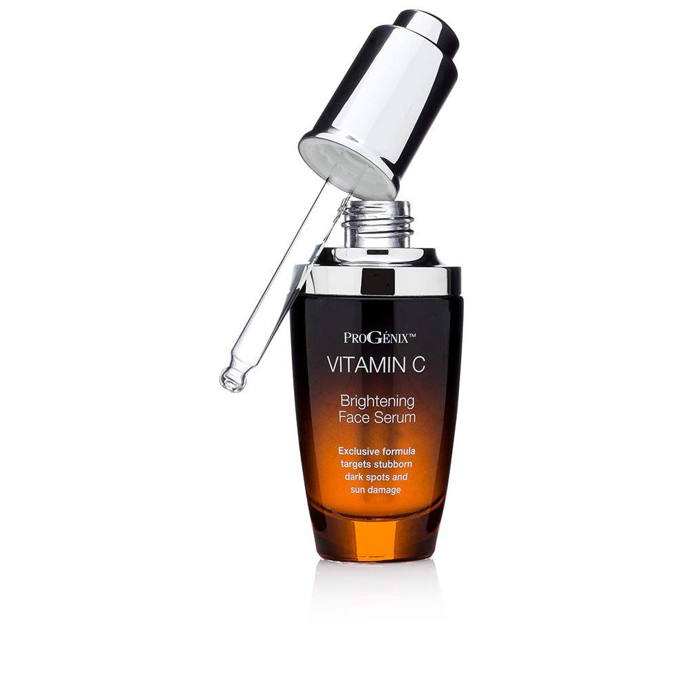Progenix com vitamina C. Sérum iluminador para manchas escuras e pele danificada pelo sol. 1 fl onças