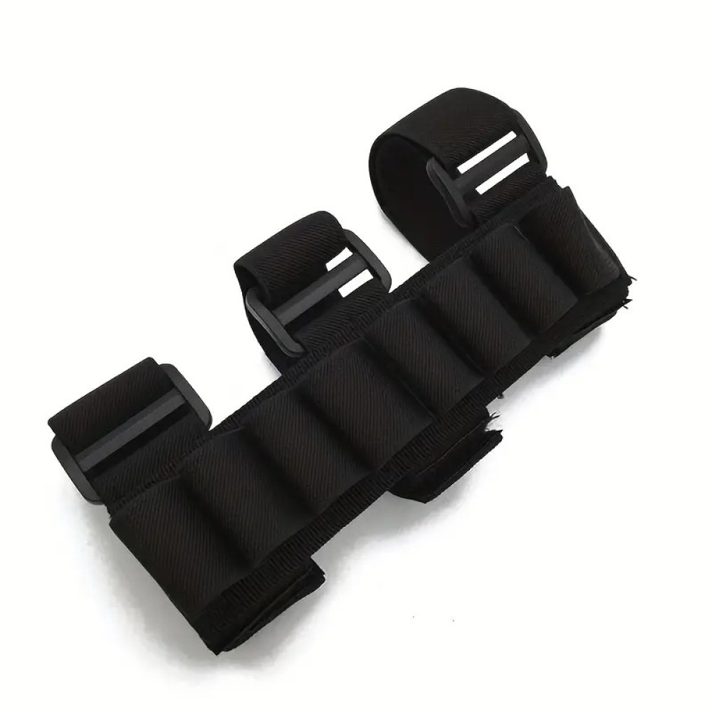 Suporte ajustável para cartucho de espingarda para 8 rodadas - Conveniente bolsa para revista com manga para antebraço ou coronha