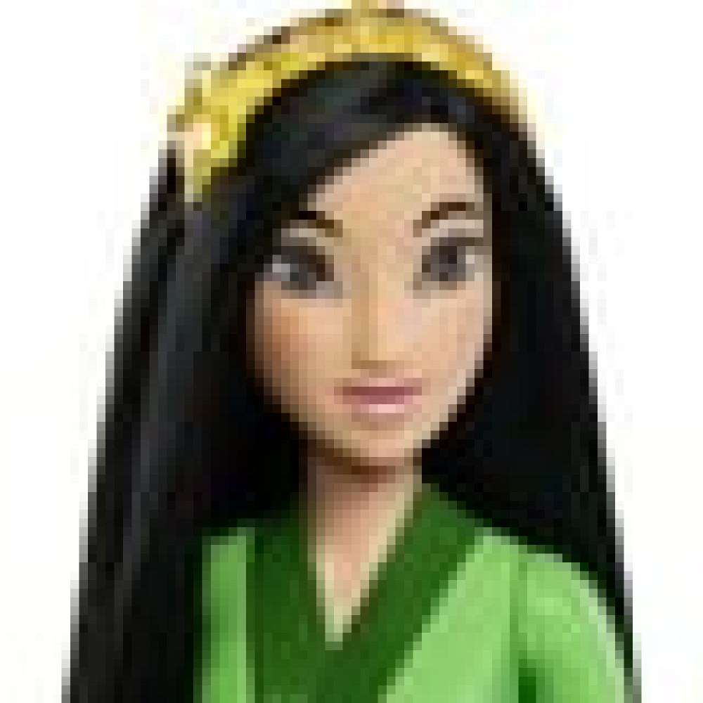 Disney Princess Mulan Fashion com cabelo preto