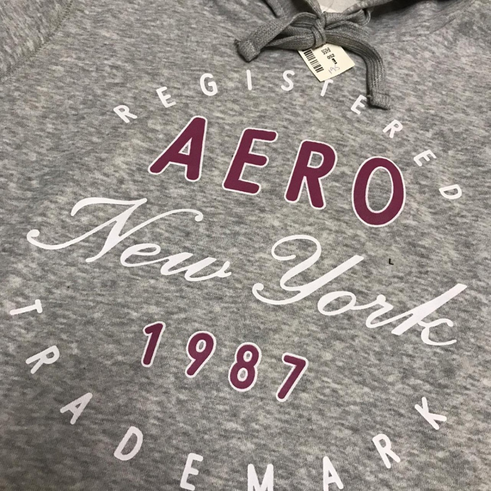 MOLETOM AEROPOSTALE CINZA - G