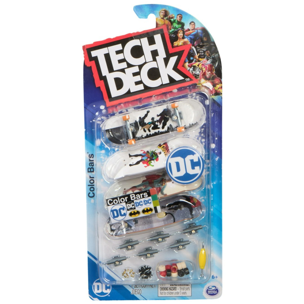 Tech Deck, Ultra DLX Fingerboard, pacote com 4 unidades, DC Superman