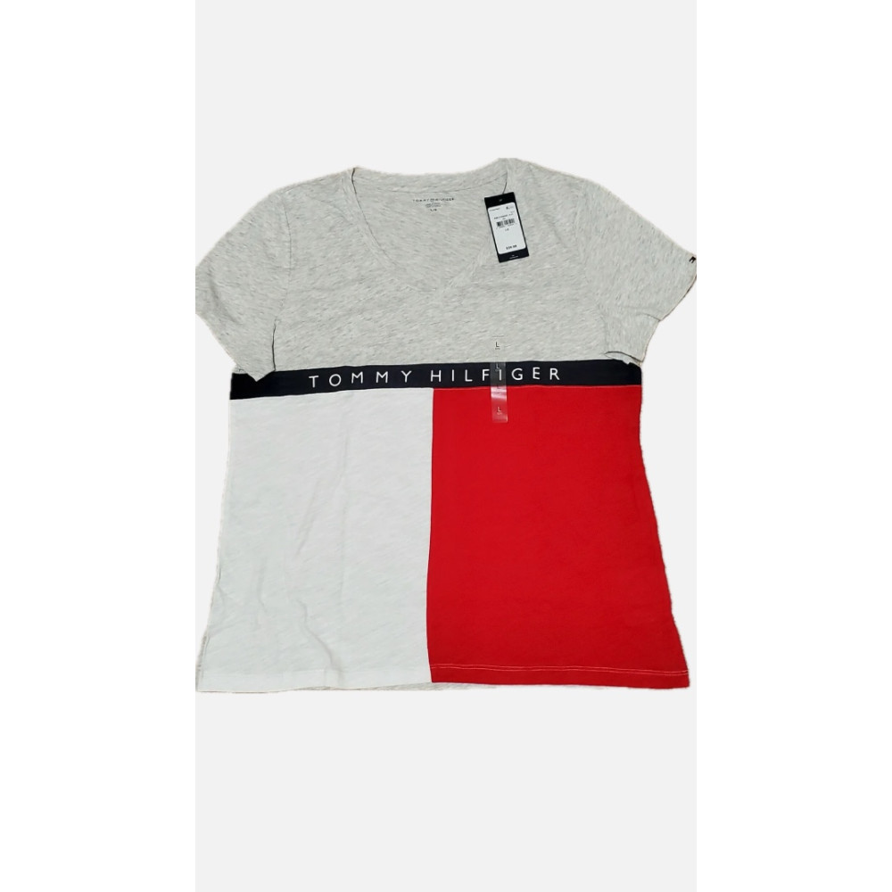 Camiseta Feminina Tommy Hilfiger TAM L Original 