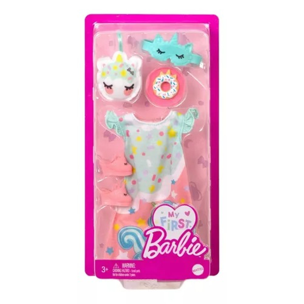 Barbie My First Acessórios Para Boneca Dormir Unicornio