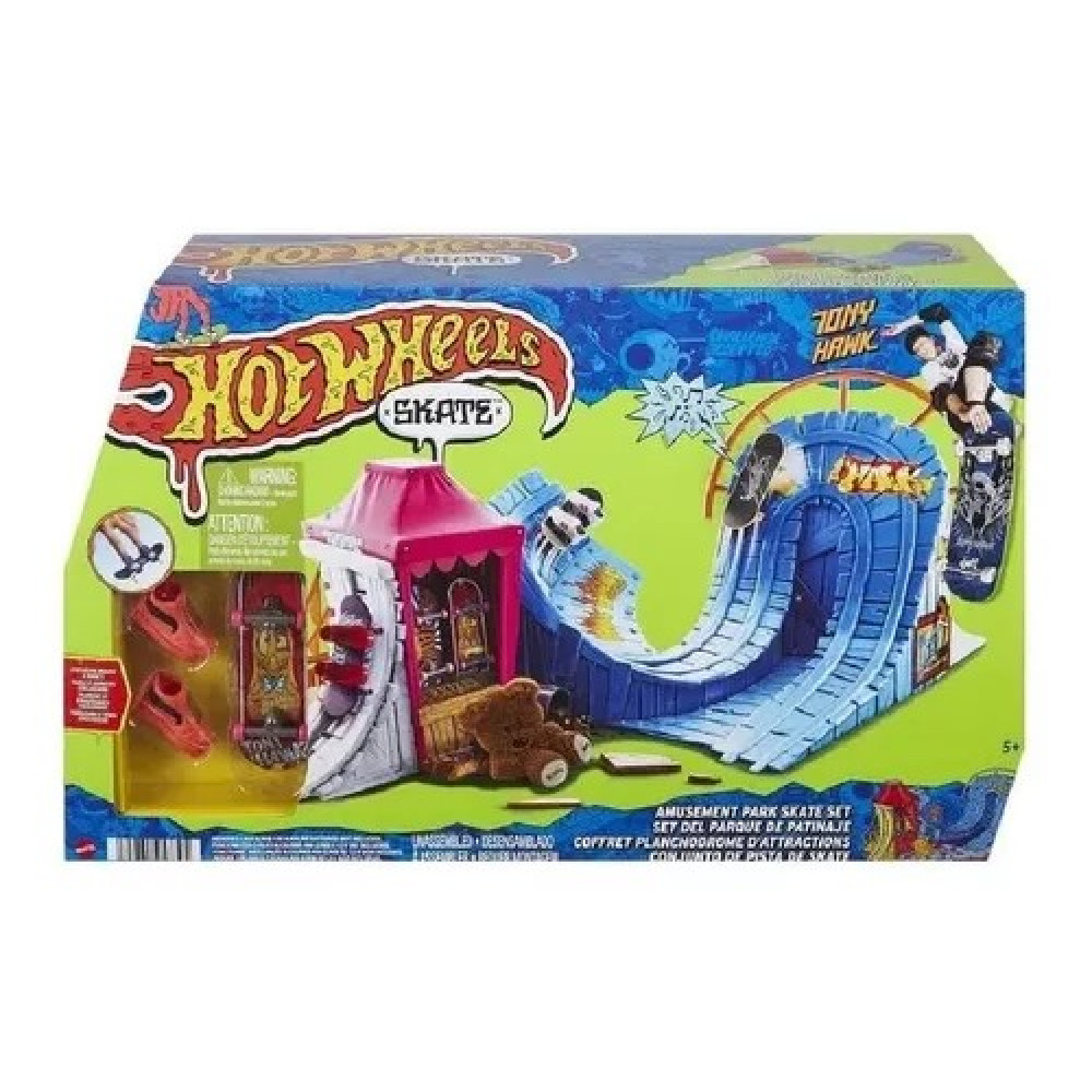 Hot Wheels Skate De Dedo Parque De Diversão Tony Hawk