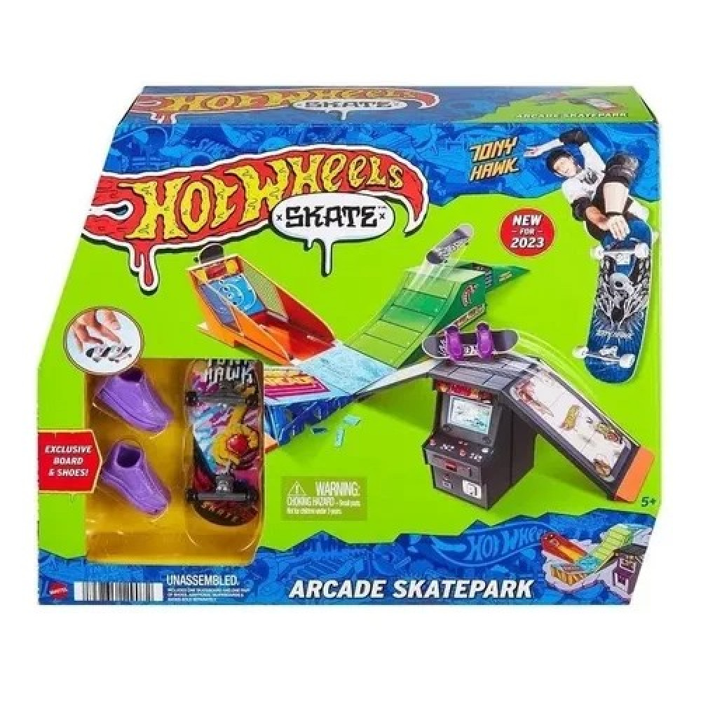 Hot Wheels Pista De Skate Tony Hawk Edição Arcade Video Game