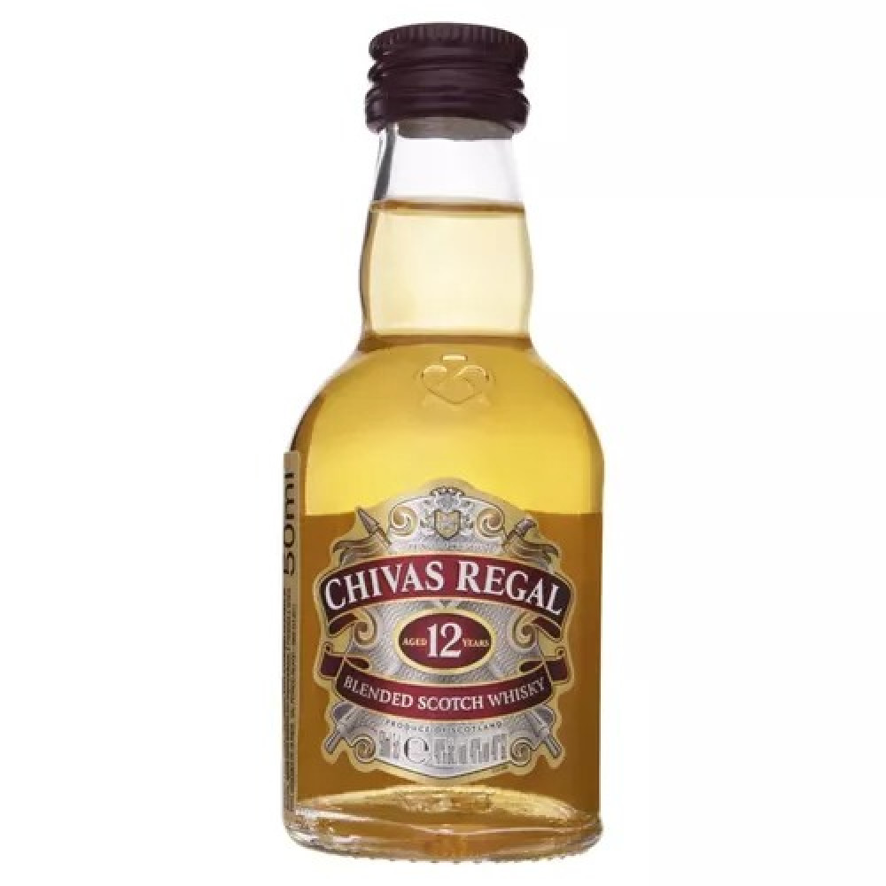 Miniatura Chivas Regal 12 Años Scotch escocês 50 mL