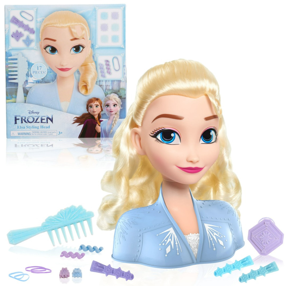 Disney Frozen 2 Elsa Styling Head, 17 peças
