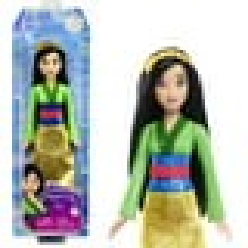 Disney Princess Mulan Fashion com cabelo preto