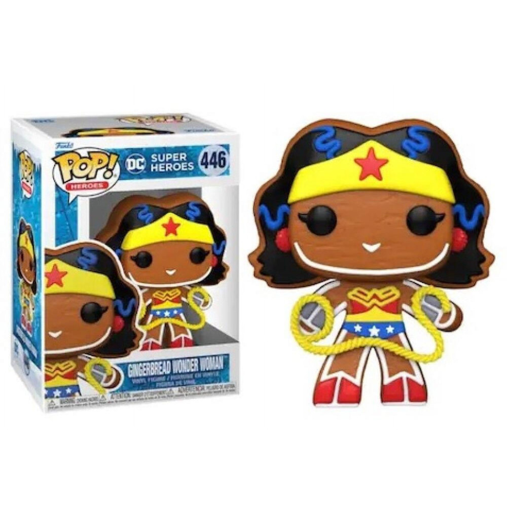 Funko Pop - heróis - super-heróis - figura de vinil da mulher maravilha de gengibre #446