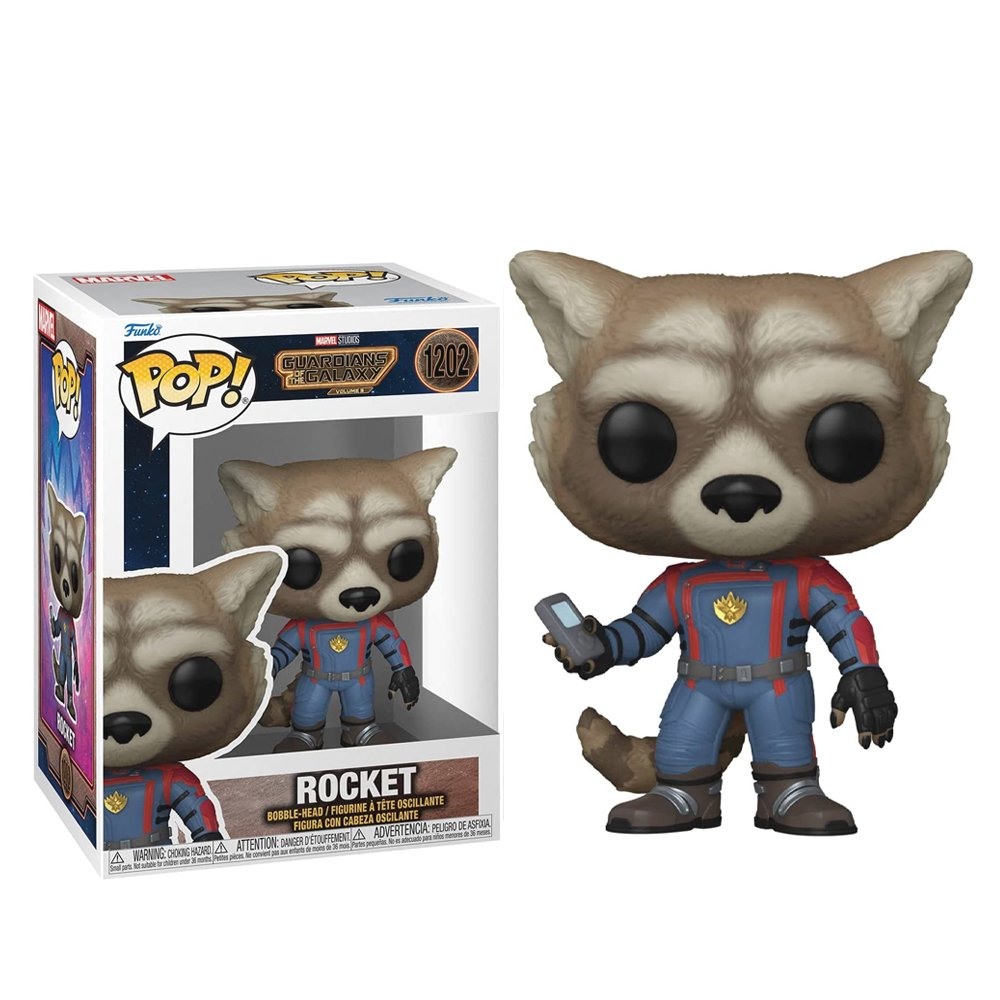 Funko POP Rocket Bonecos de ação em vinil Pop #1202 