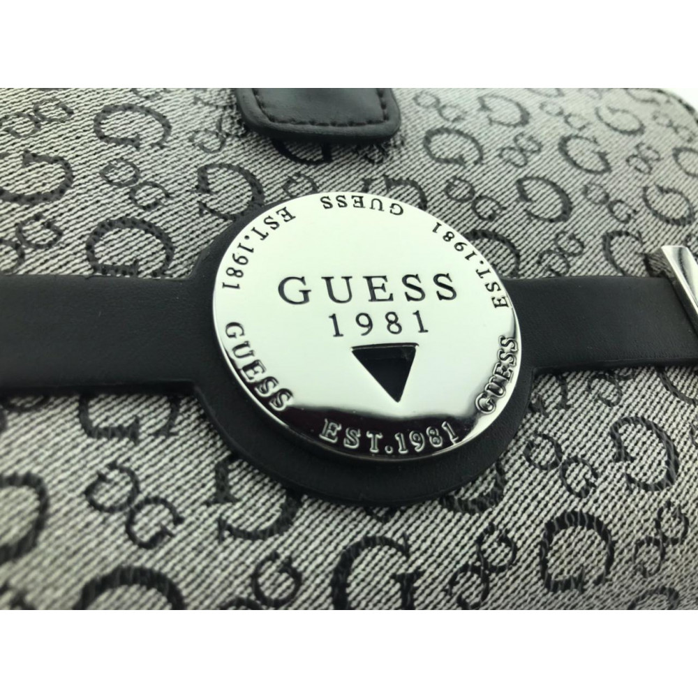 CARTEIRA FEMININA GUESS MONOGRAMA CINZA