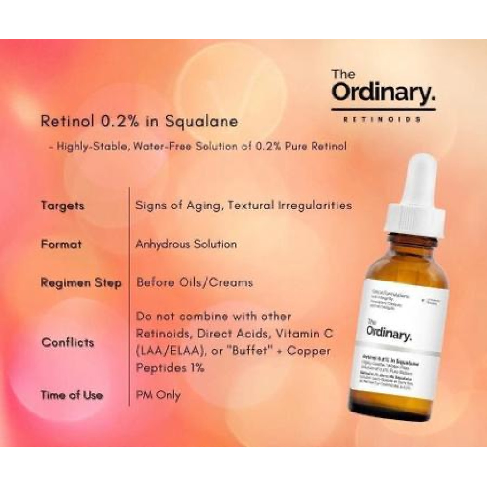 The Ordinary Retinol 0.2% In Squalane Vitamina A ORIGINAL