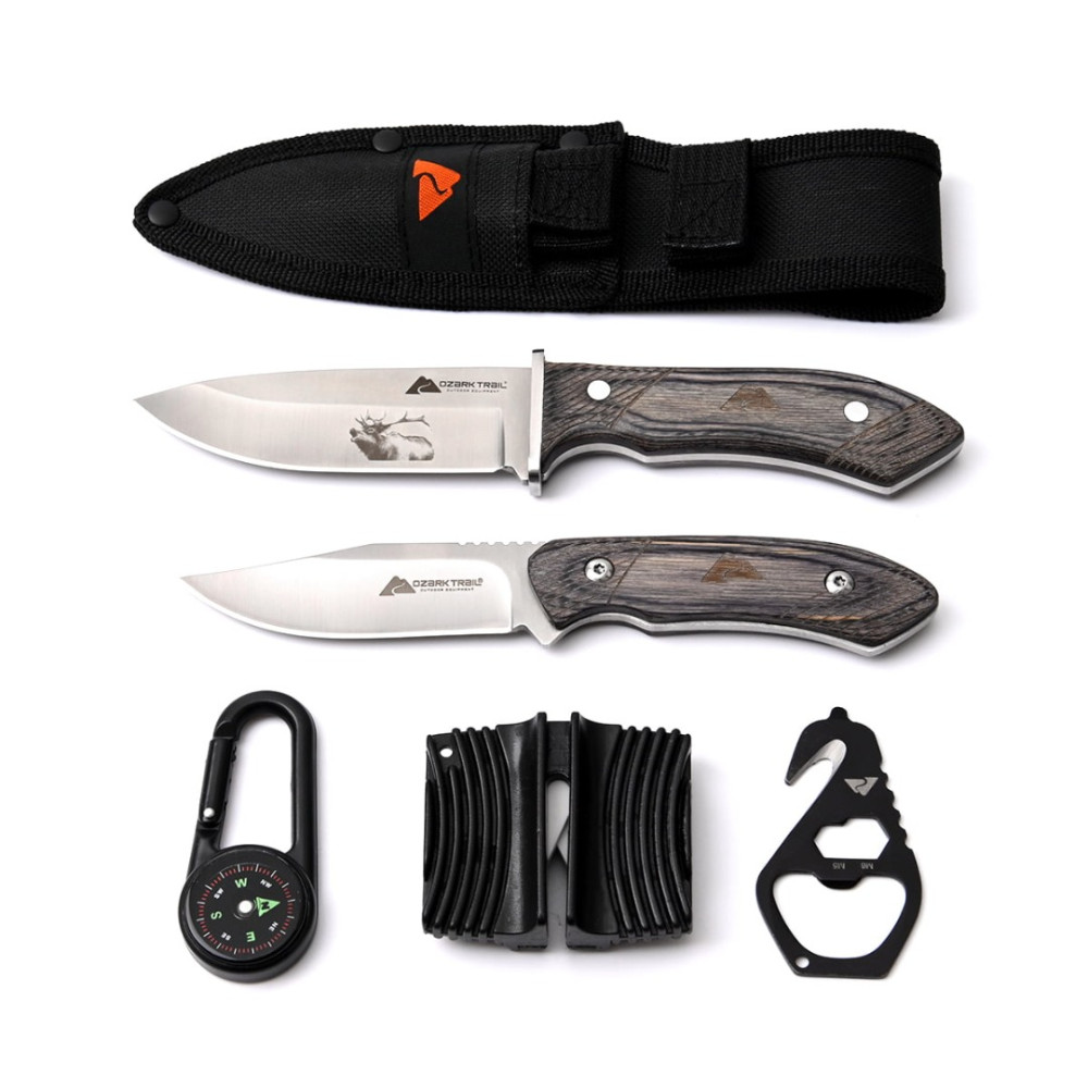 KIT OZARK TRAIL FACA E ACESSÓRIOS