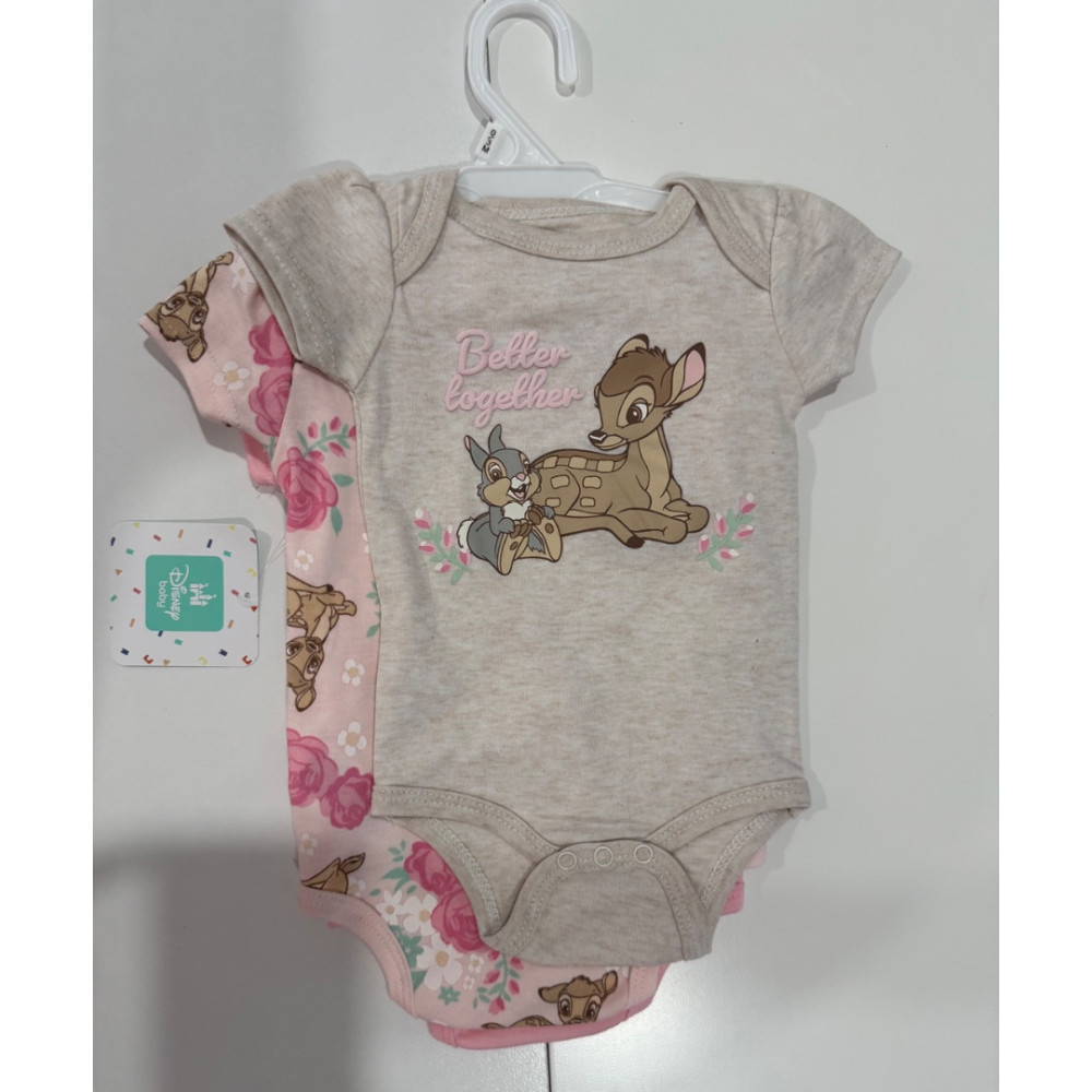 Body c/3 Bamby Disney TAM 0 a 3 meses