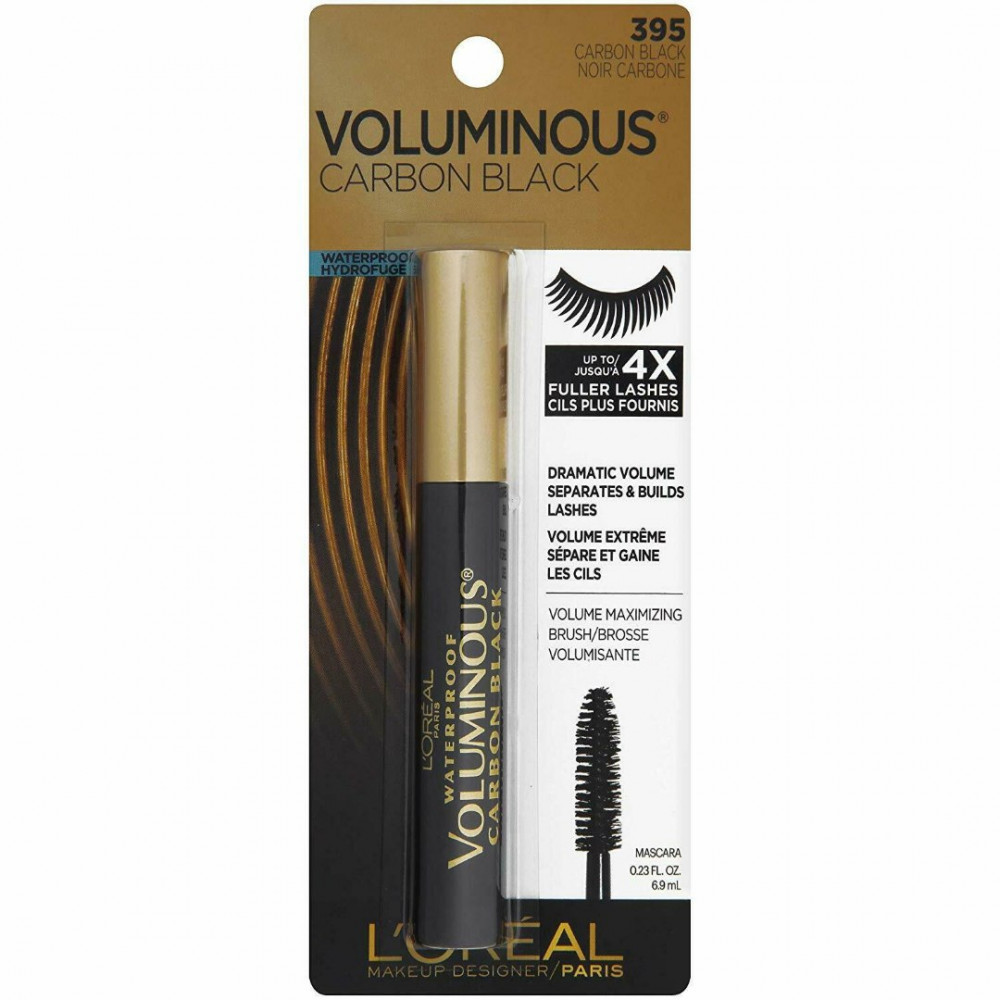 MÁSCARA DE CÍLIOS LOREAL - VOLUMINOUS CARBON BLACK #395