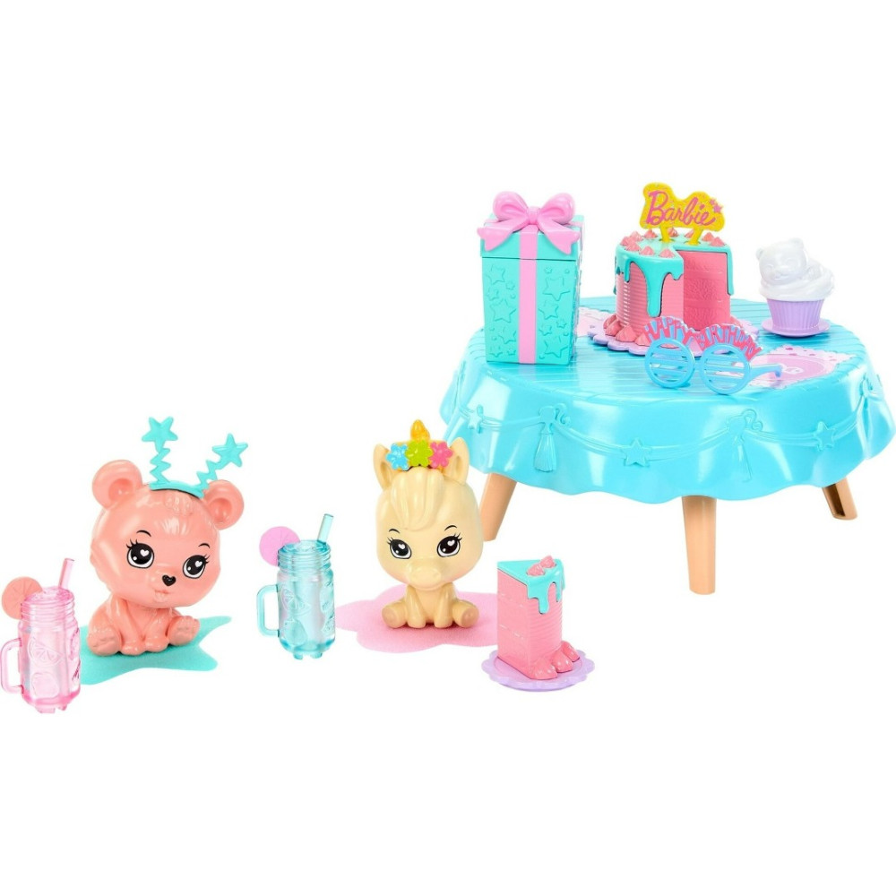 Meus primeiros acessórios de aniversário da Barbie