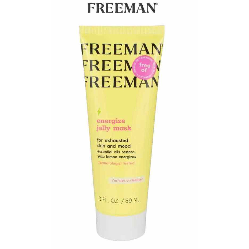 Freeman Yuzu Lemon Energize Jelly Mask for Unisex - 3 oz Mask