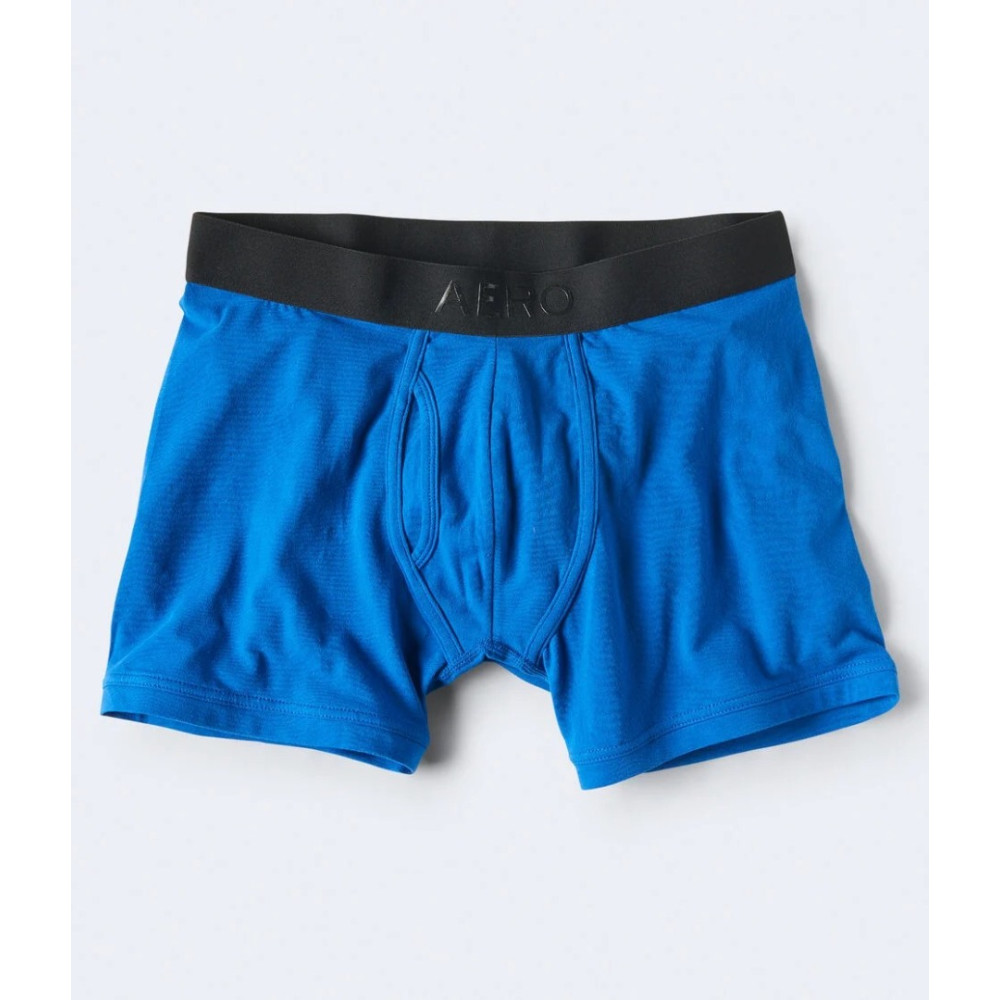 CUECA AEROPOSTALE - BOXER AZUL -KNIT BOXER BRIEF TAM M