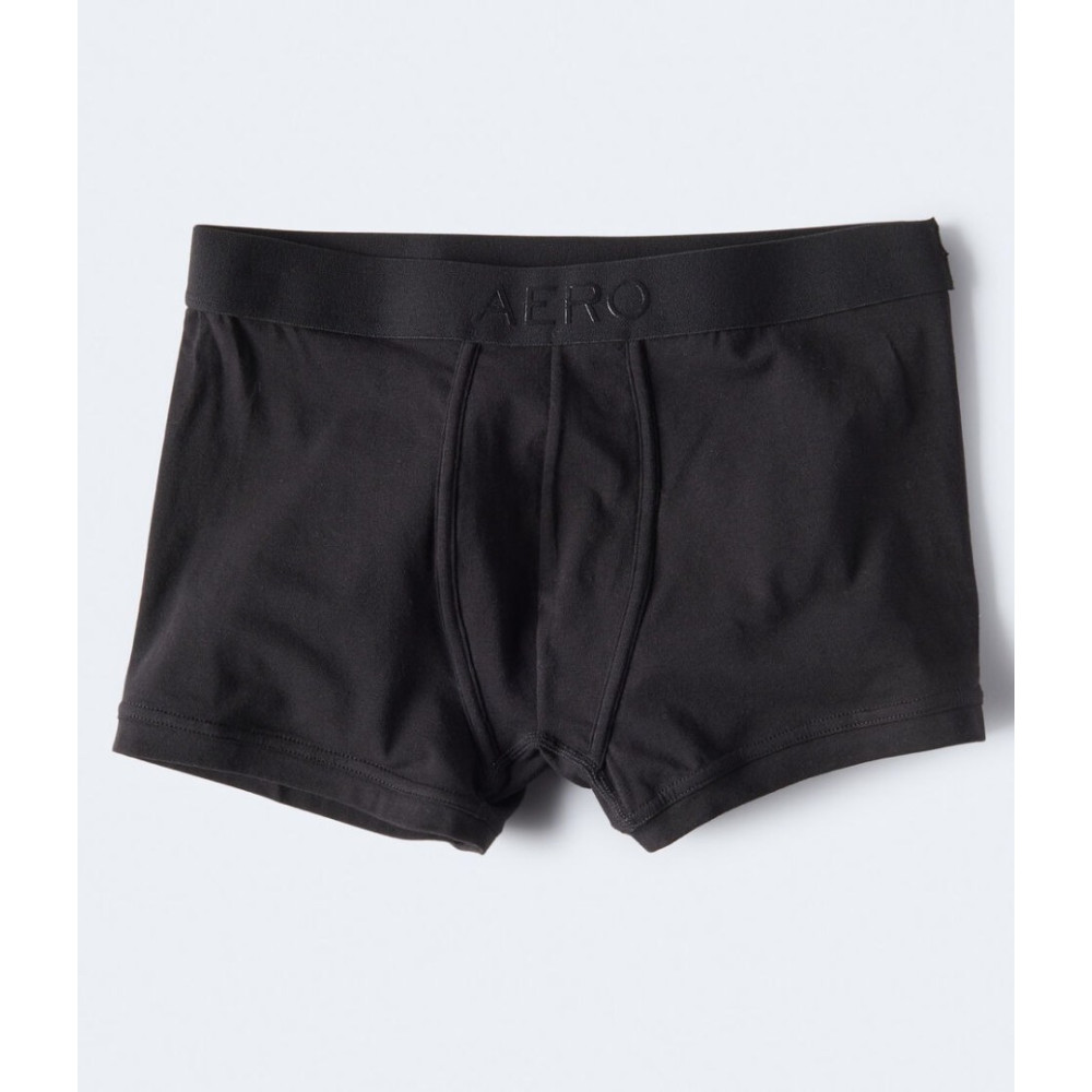 CUECA BOX - AEROPOSTALE  KNIT TRUNK COR PRETA TAMANHO G