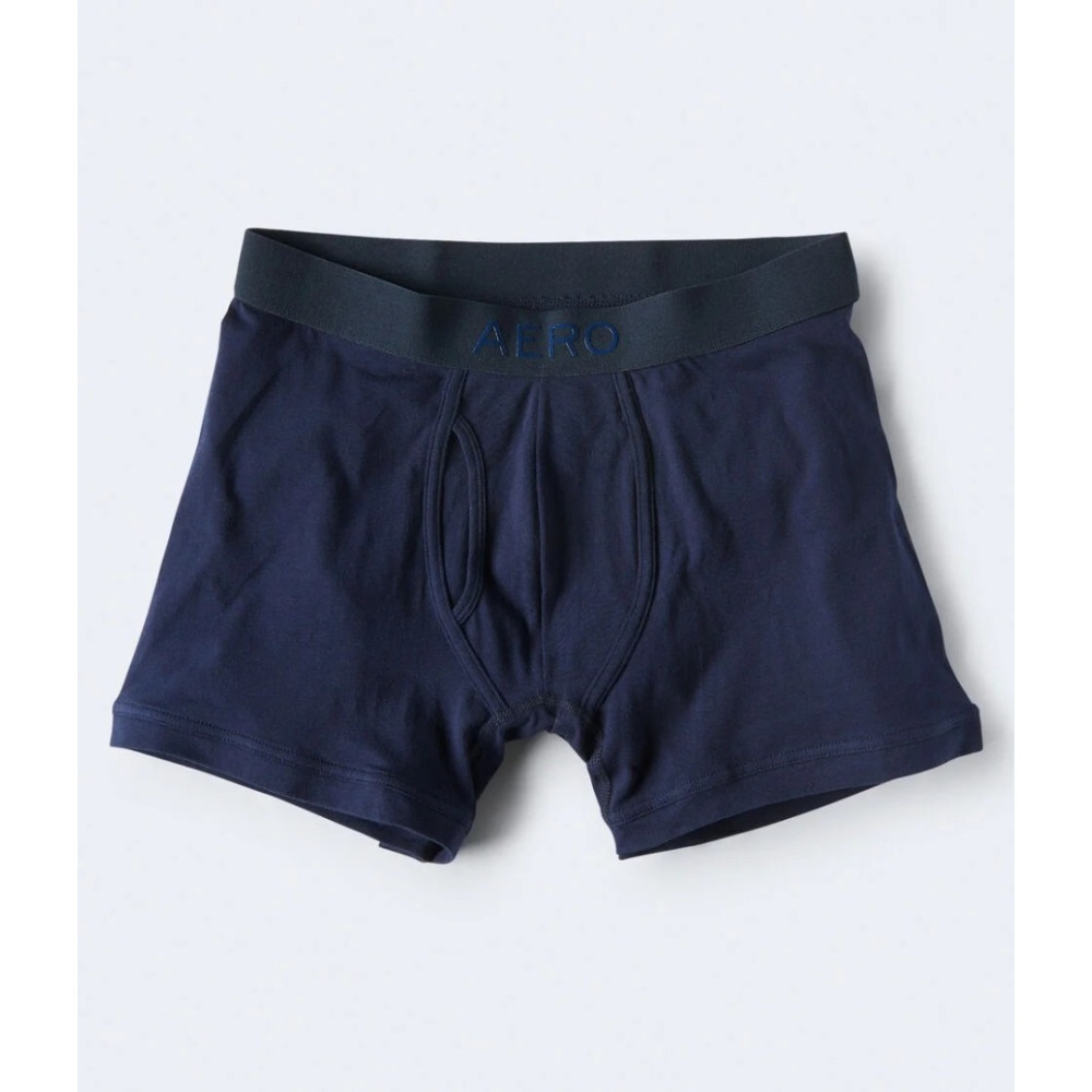 CUECA BOX - AEROPOSTALE COR AZUL MARINHO KNIT BOXER BRIEF TAMANHO G E P