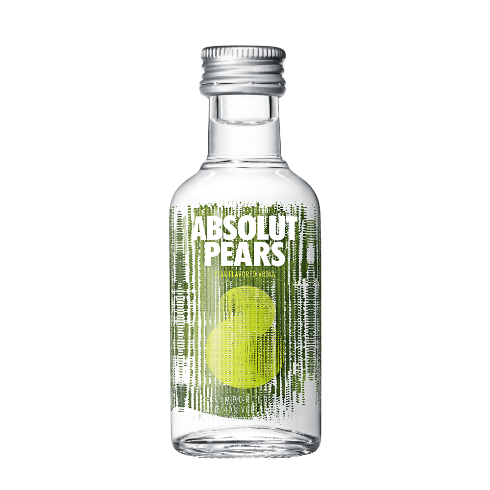 MINI GARRAFA ABSOLUT VODKA PEARS - 50ML