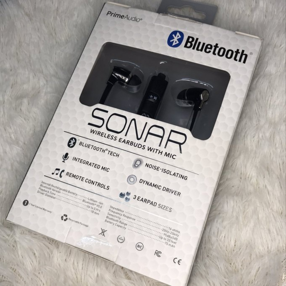 Fone de Ouvido Bluetooth Prime Audio Sonar Wireless com Microfone