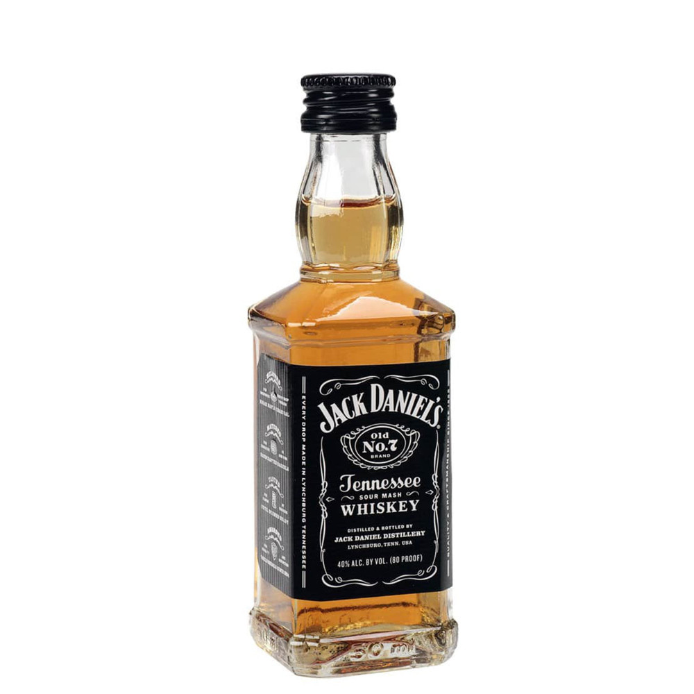 MINI GARRAFA WHISKY JACK DANIELS - 50ML